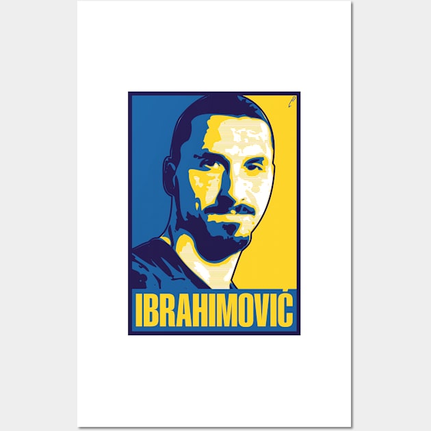 Ibrahimović - SWEDEN Wall Art by DAFTFISH